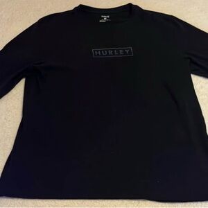 Hurley Men's Long Sleeve Black Tee